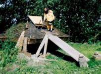 Hilde shows the entrance to Light From the Heavens