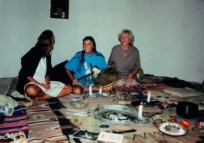 having fun in the peace chamber